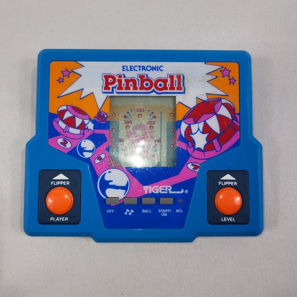 Tiger Electronic Pinball Vintage 1987 Handheld LCD Video Game